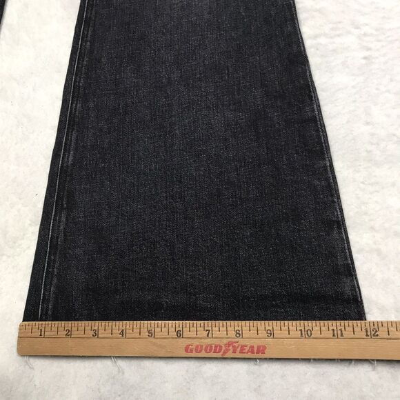 NWT HUDSON Jodie Flare Jean Women 25 (28x30) Faded Noir Black Wash Distressed - Picture 11 of 16